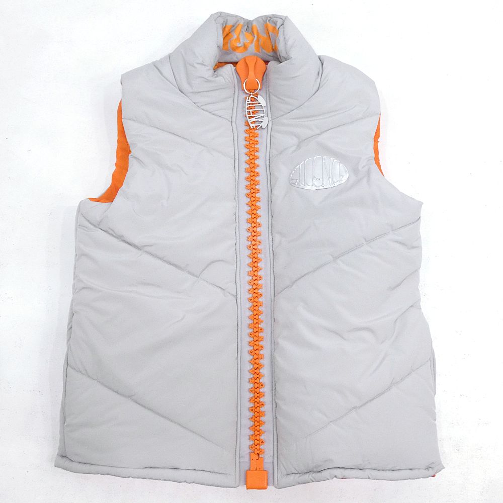 小牧店】VAUNDY Logo Down Vest SILENCE ダウンベスト Mサイズ 【I352