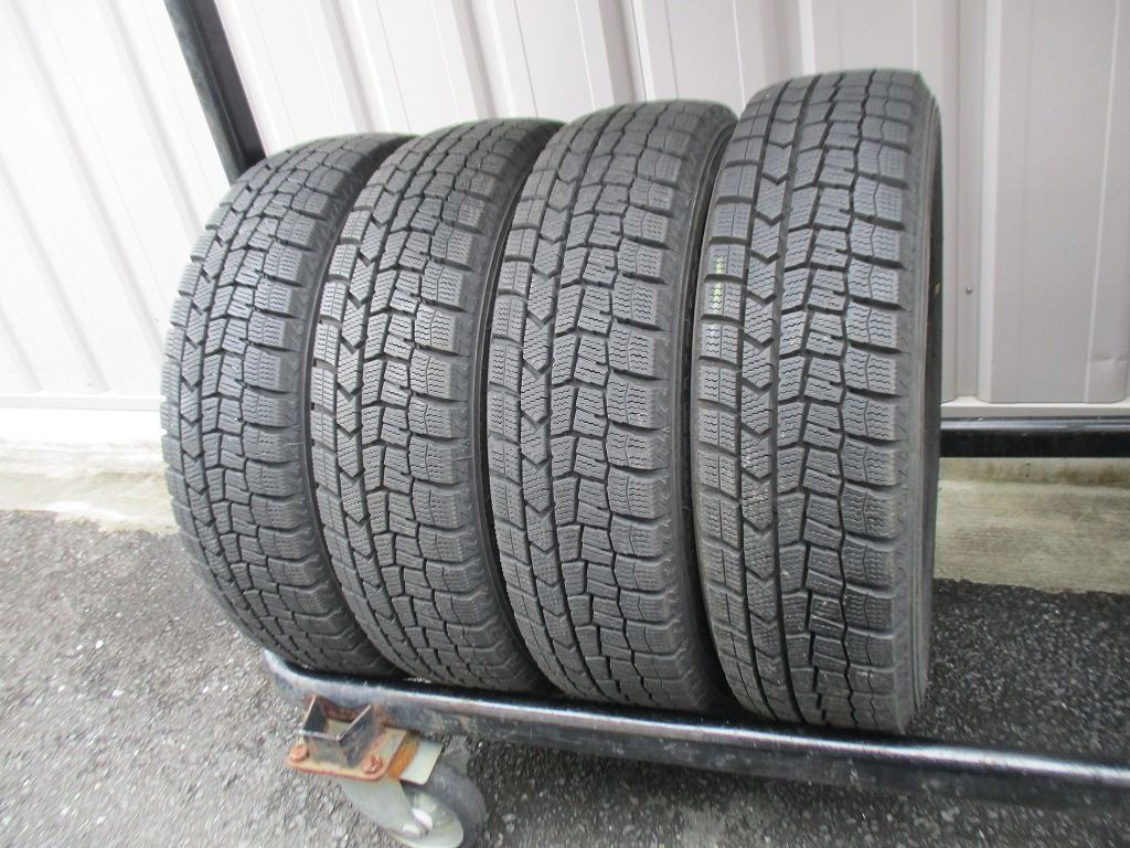 ★☆155/65R14 75Q ダンロップ WINTER MAXX WM02 スタッドレス 2020年製 4本 送料込 T69171211☆★インボイス領収書発行可能