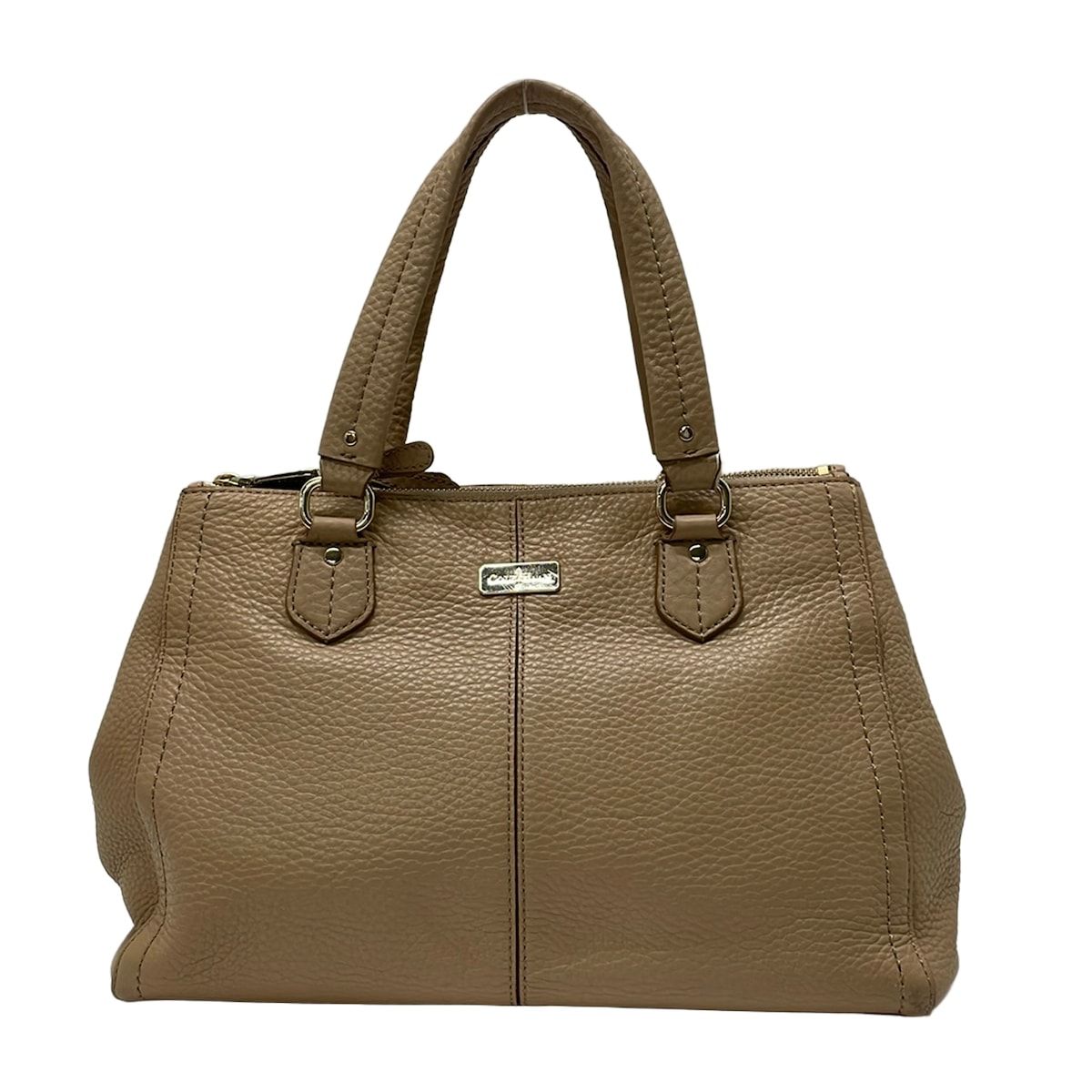 COLE HAAN(コールハーン) トートバッグ - ベージュ キーフック付き レザー