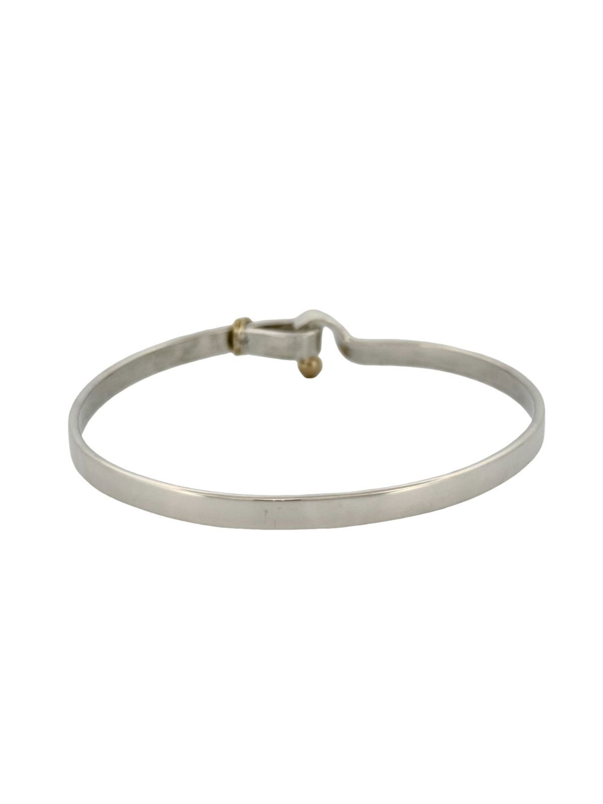 TIFFANY&Co. ティファニー フック&アイ K18 750 SV925 コンビ バングル ブレスレット アクセサリー 12.7g TIFFANY&Co. ティファニー フック&アイ K18 750 SV925 コンビ バングル ブレスレット アクセサリー 12.7g