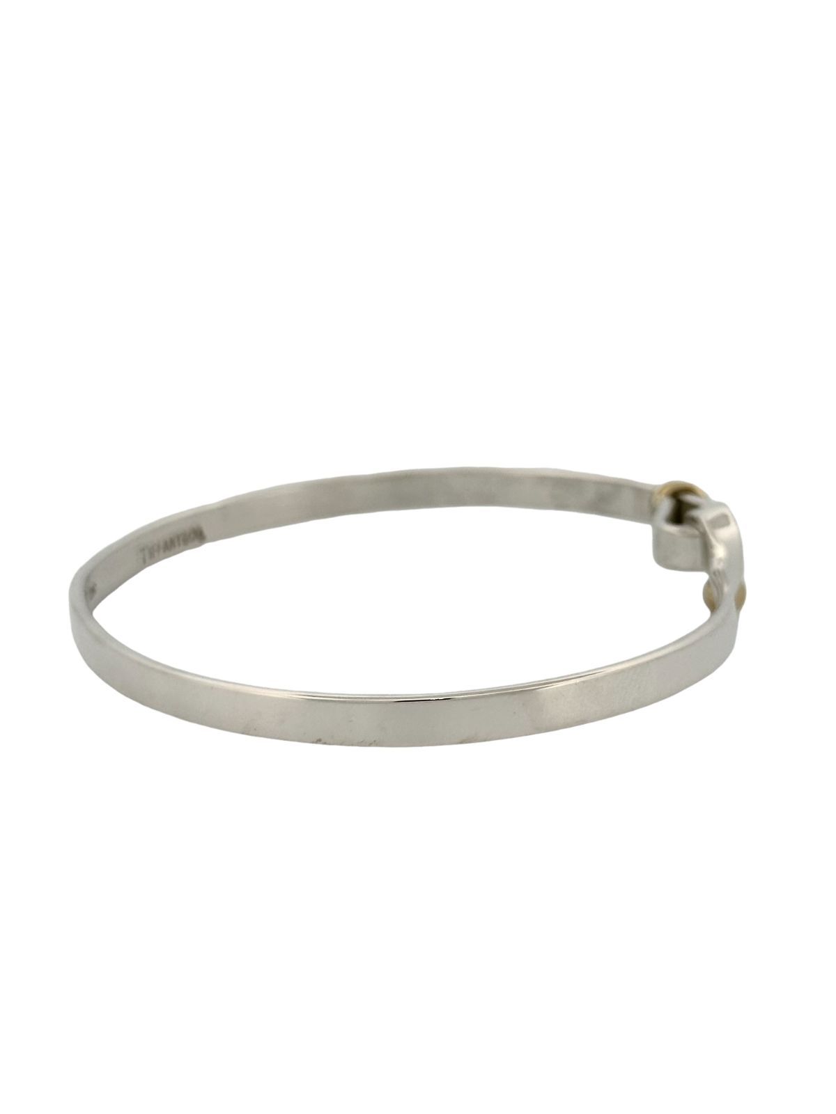 TIFFANY&Co. ティファニー フック&アイ K18 750 SV925 コンビ バングル ブレスレット アクセサリー 12.7g TIFFANY&Co. ティファニー フック&アイ K18 750 SV925 コンビ バングル ブレスレット アクセサリー 12.7g