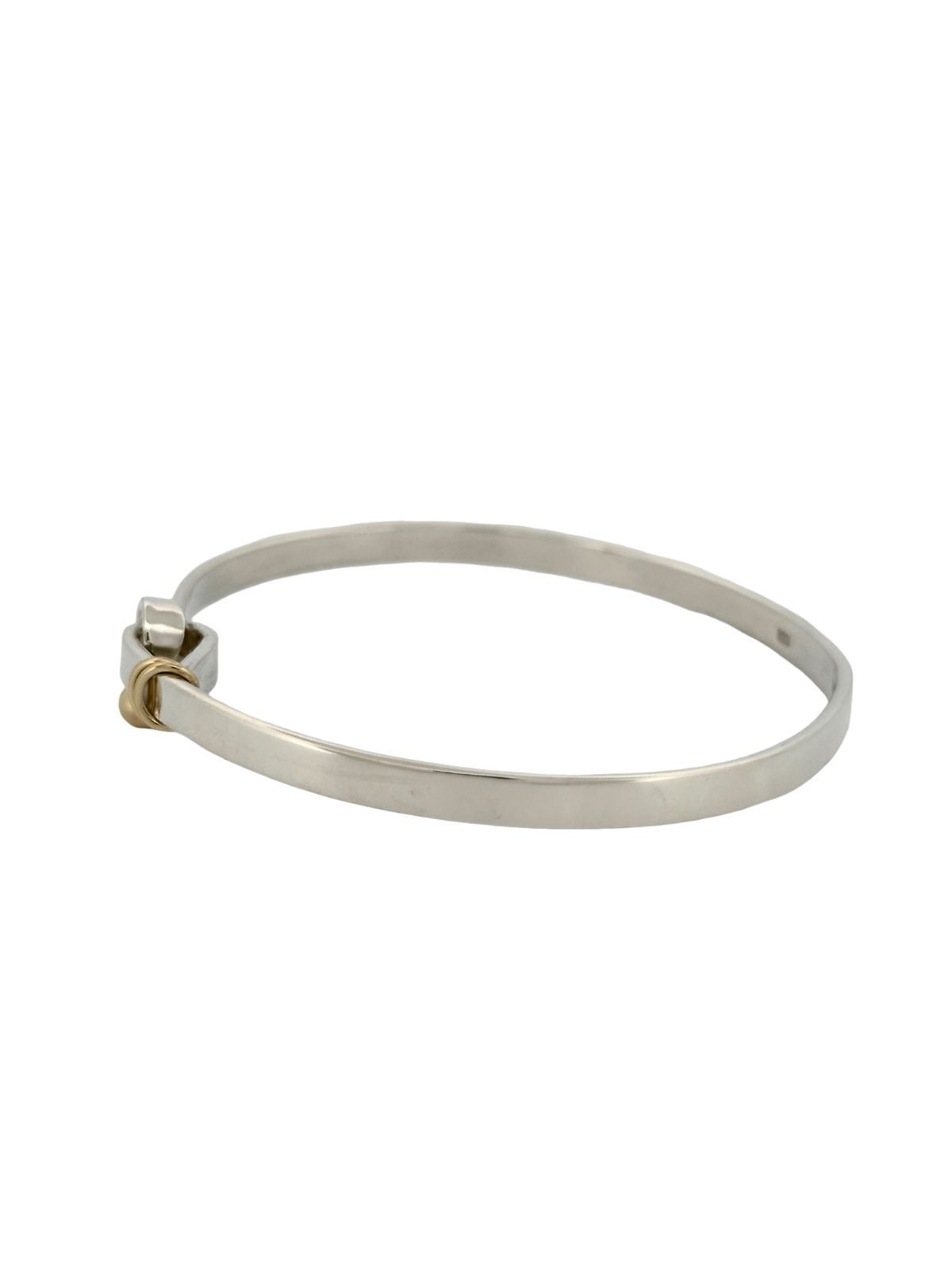 TIFFANY&Co. ティファニー フック&アイ K18 750 SV925 コンビ バングル ブレスレット アクセサリー 12.7g TIFFANY&Co. ティファニー フック&アイ K18 750 SV925 コンビ バングル ブレスレット アクセサリー 12.7g