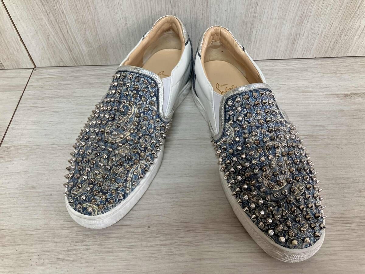 Christian Louboutin クリスチャン ルブタン スニーカー ローカットスニーカー ペイズリー 27.5-28cm 汚れ有り