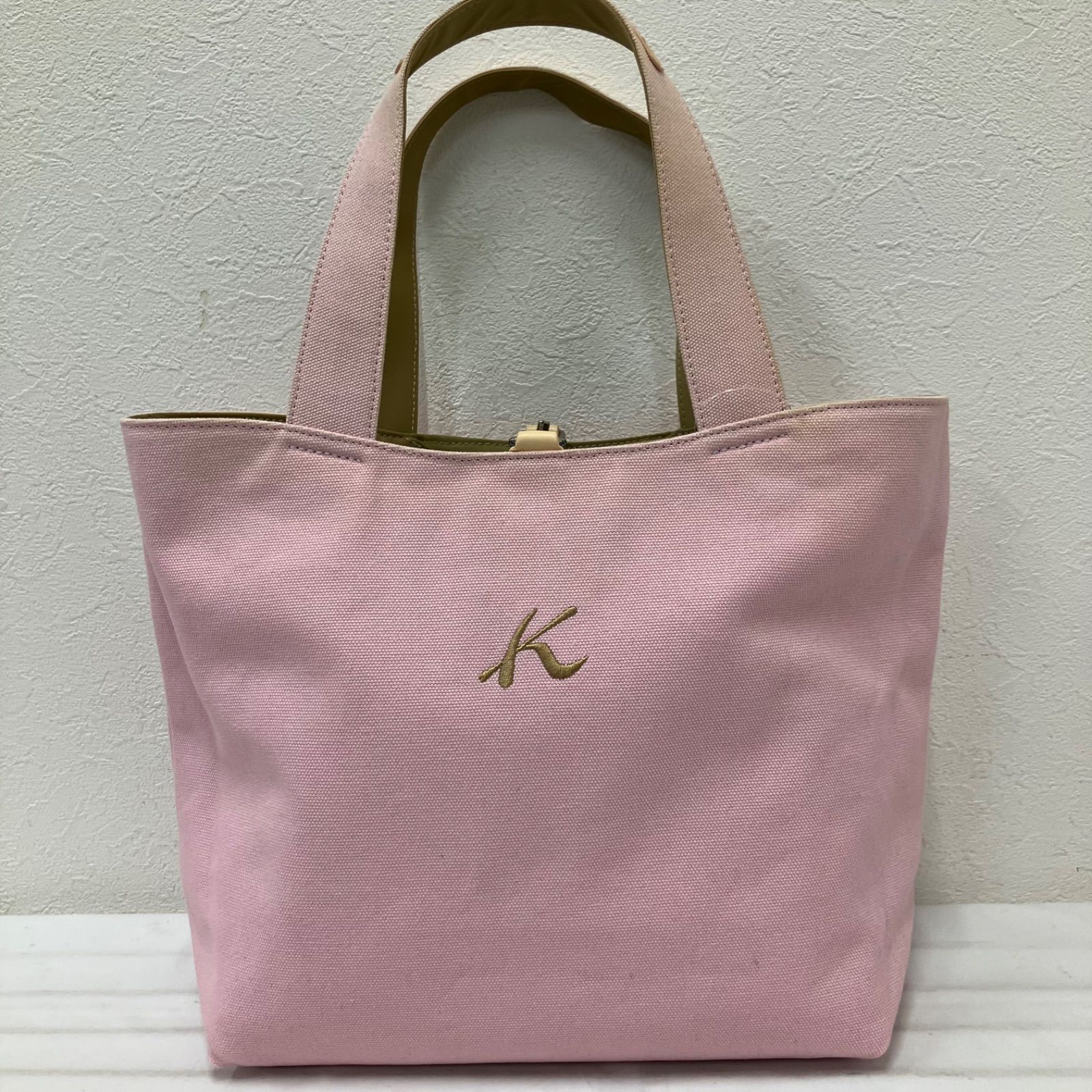 3491 Kitamura キタムラ トートバッグ リバーシブル Kロゴ ナイロン 