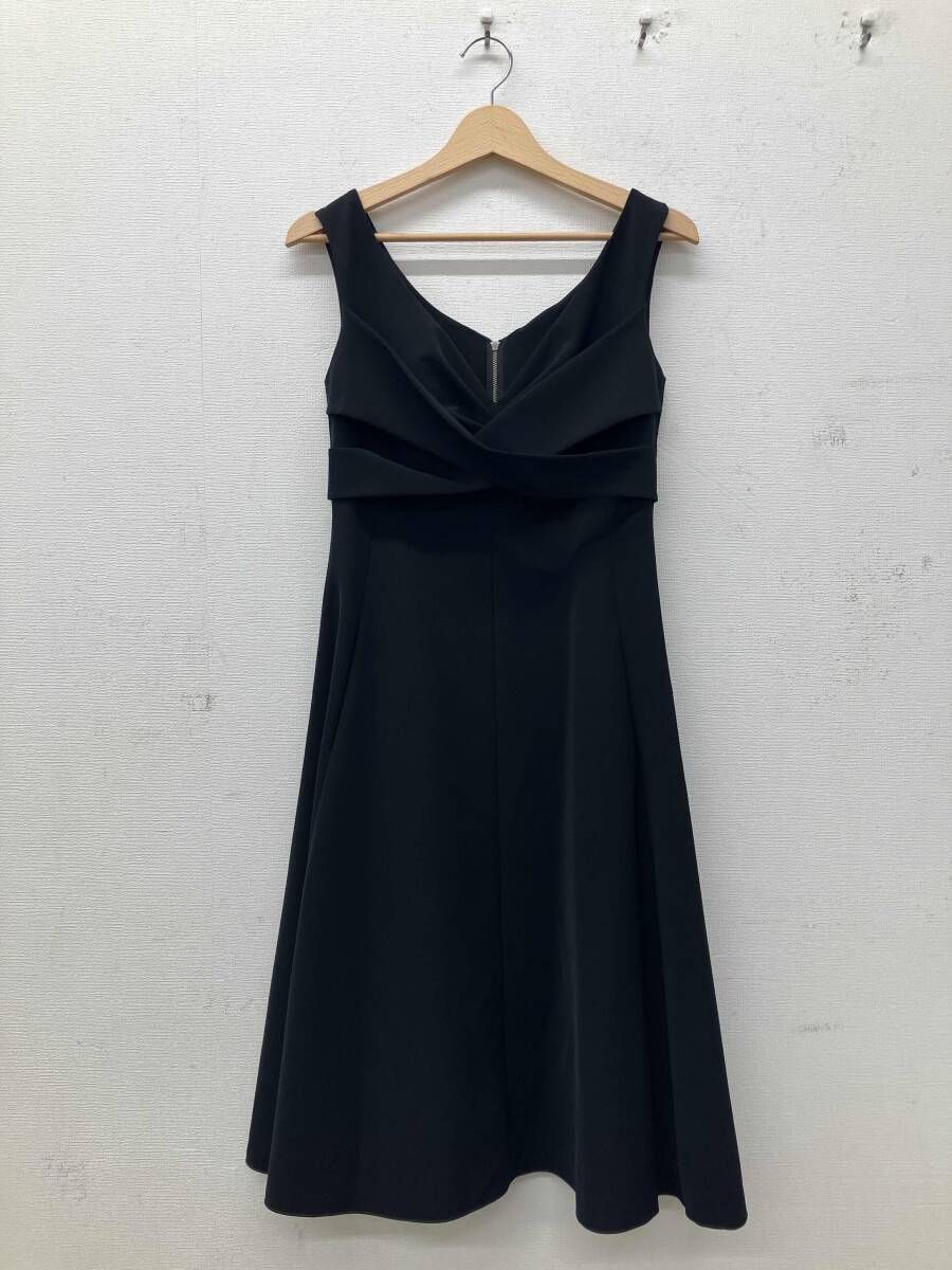 FOXEY NEW YORK フォクシーニューヨーク ノースリーブワンピース サイズ40 ブラック