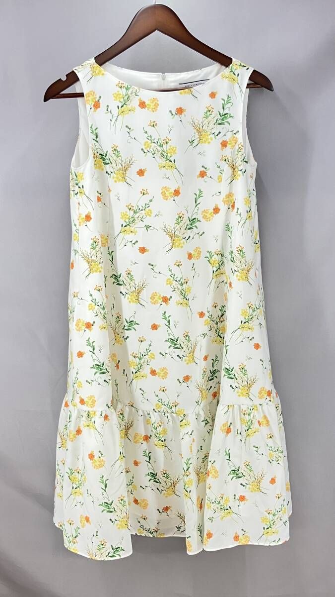 ワンピース 美品☆FOXEY/フォクシー ノースリーブワンピースドレス38