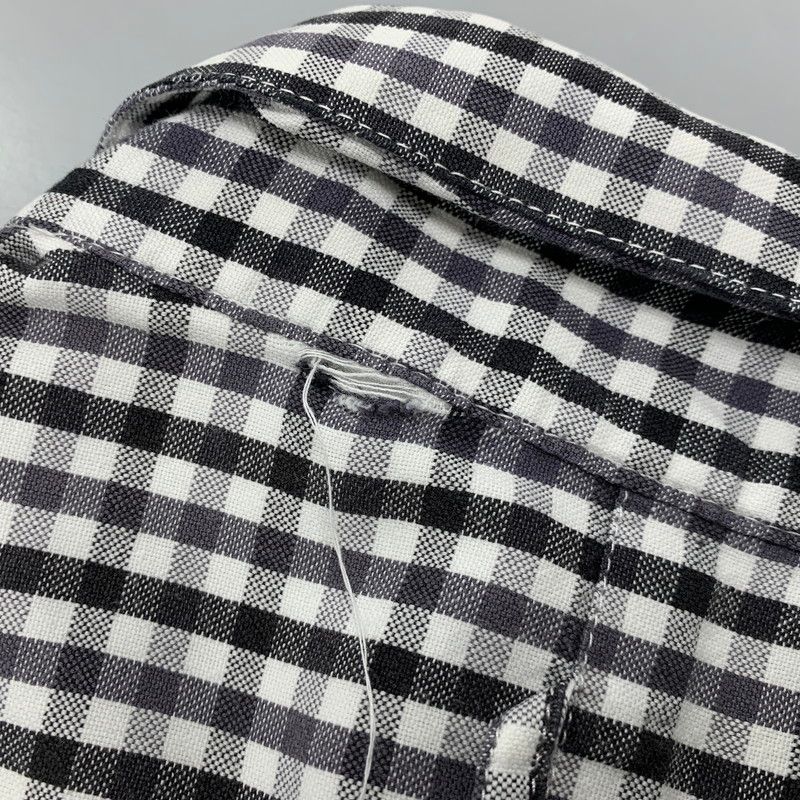 中古品】 STUSSY ステューシー 金タグ GINGHAMCHECK S/S SHIRT