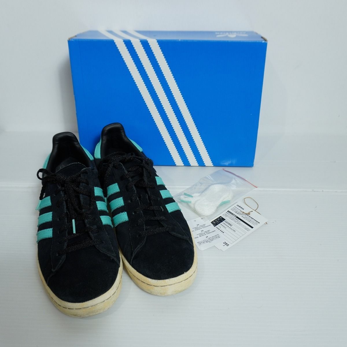 WIND AND SEA ウィンダンシー × atmos アトモス × adidas アディダス Campus 80 スエード ローカット スニーカー シューズ GX3952 3241Q★4