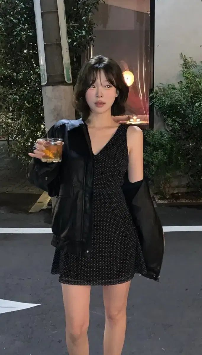 新品) ソバーショップ Black Dot One-Piece short
