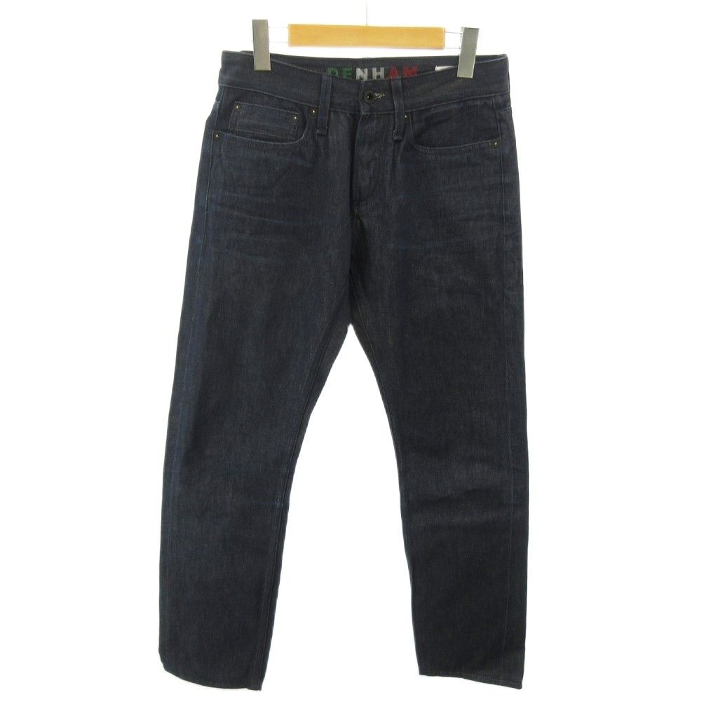 デンハム DENHAM 美品 イタリアコレクション RAZOR デニムパンツ ジーンズ スリムフィット ボタンフライ W29 L32 インディゴブルー 0522