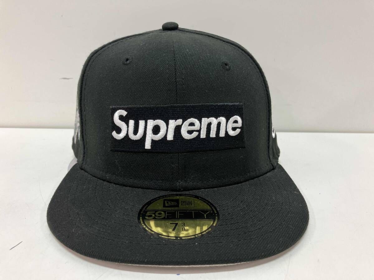 supreme シュプリーム new era ニューエラ キャップ 59fifty money box logo ブラック