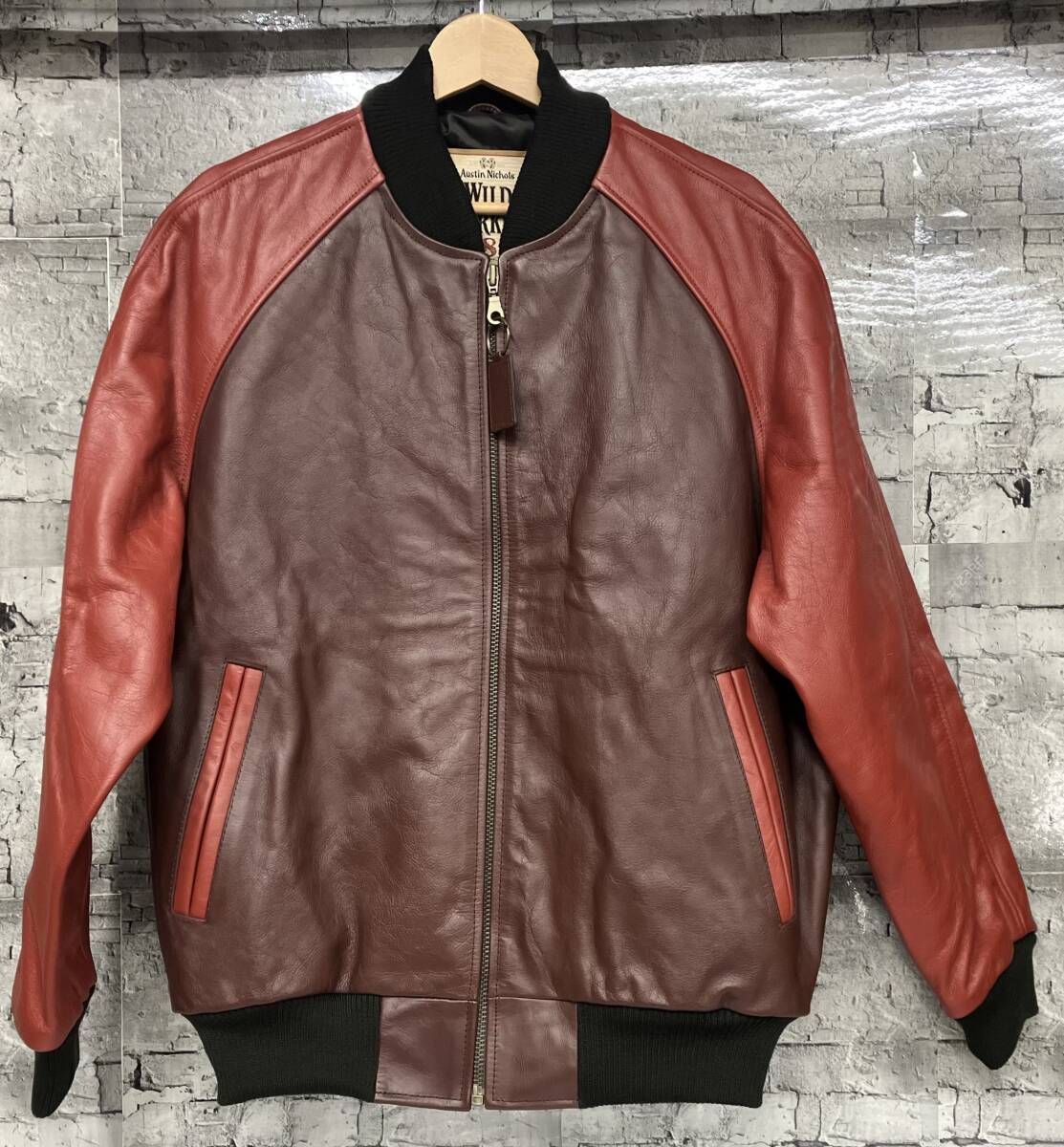 WILD TURKEY ワイルドターキー レザージャケット レザースタジャン バーボンウィスキー ノベルティ ブラウン サイズL 18,655円
