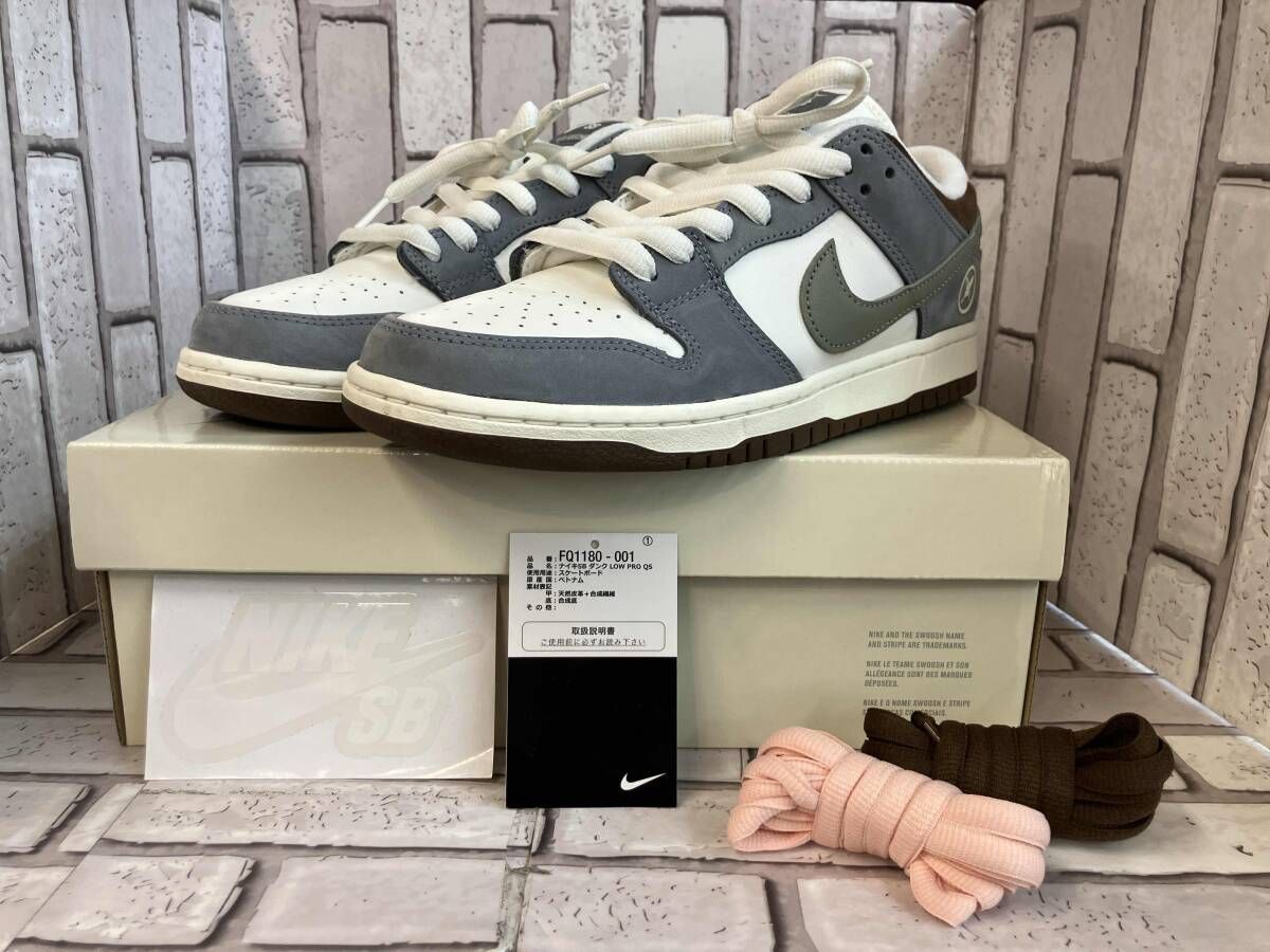 NIKE ナイキ スニーカー fq1180-001 堀米 雄斗 SB Dunk Low Pro QS Wolf Grey 27cm スポーツ