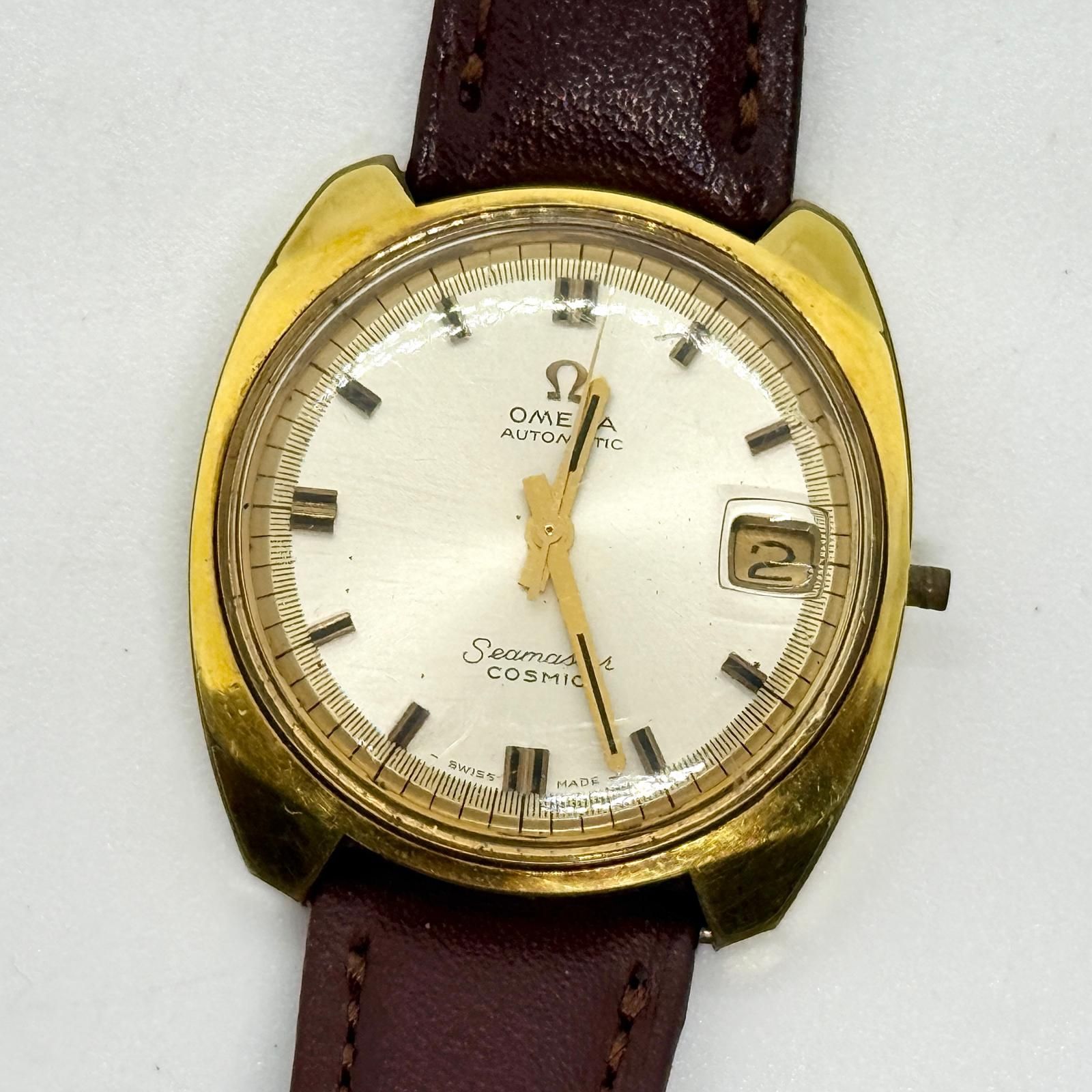 OMEGA オメガ SEAMASTER シーマスター COSMIC コスミック 166022-TOOL105 シルバー AT ユニセックス 腕時計 訳あり