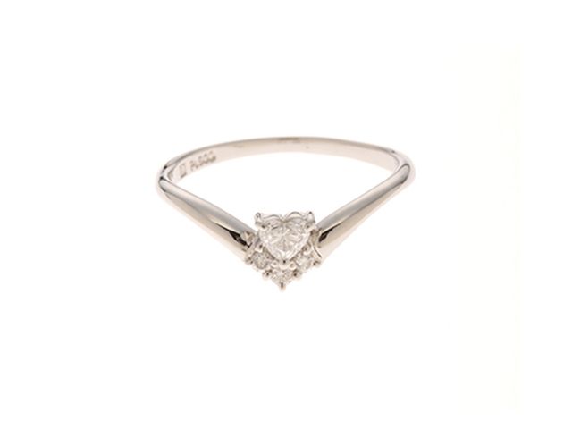 JEWELRY ジュエリー ジュエリー PT900/D0.21/2.6g/#12 貴金属･宝石 ﾘﾝｸﾞ リング・指輪 Pt900プラチナ Pt900 12号 シルバー シルバー レディース【中古】