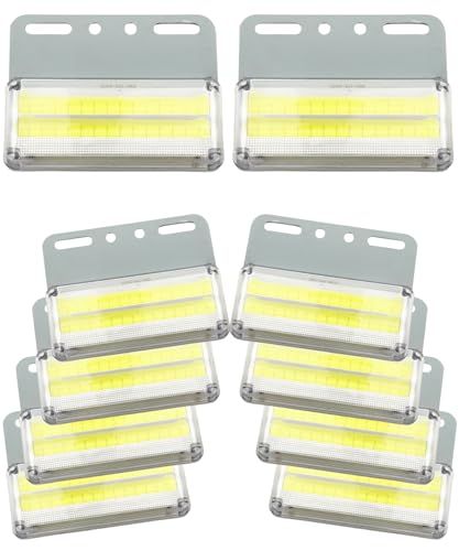 HTharros サイドマーカー 24v トラック用 led ダウンライト マーカー 高輝度 COB LED ランプ 車幅灯 車側灯 10個セット （ホワイト）ts 01f75d1f