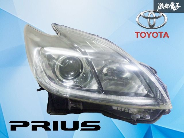 【ストア出品】プリウス 後期 ZVW30 トヨタ純正 HID ヘッドライト ヘッドランプ 右 右側 運転席側 打刻モ KOITO 47-52