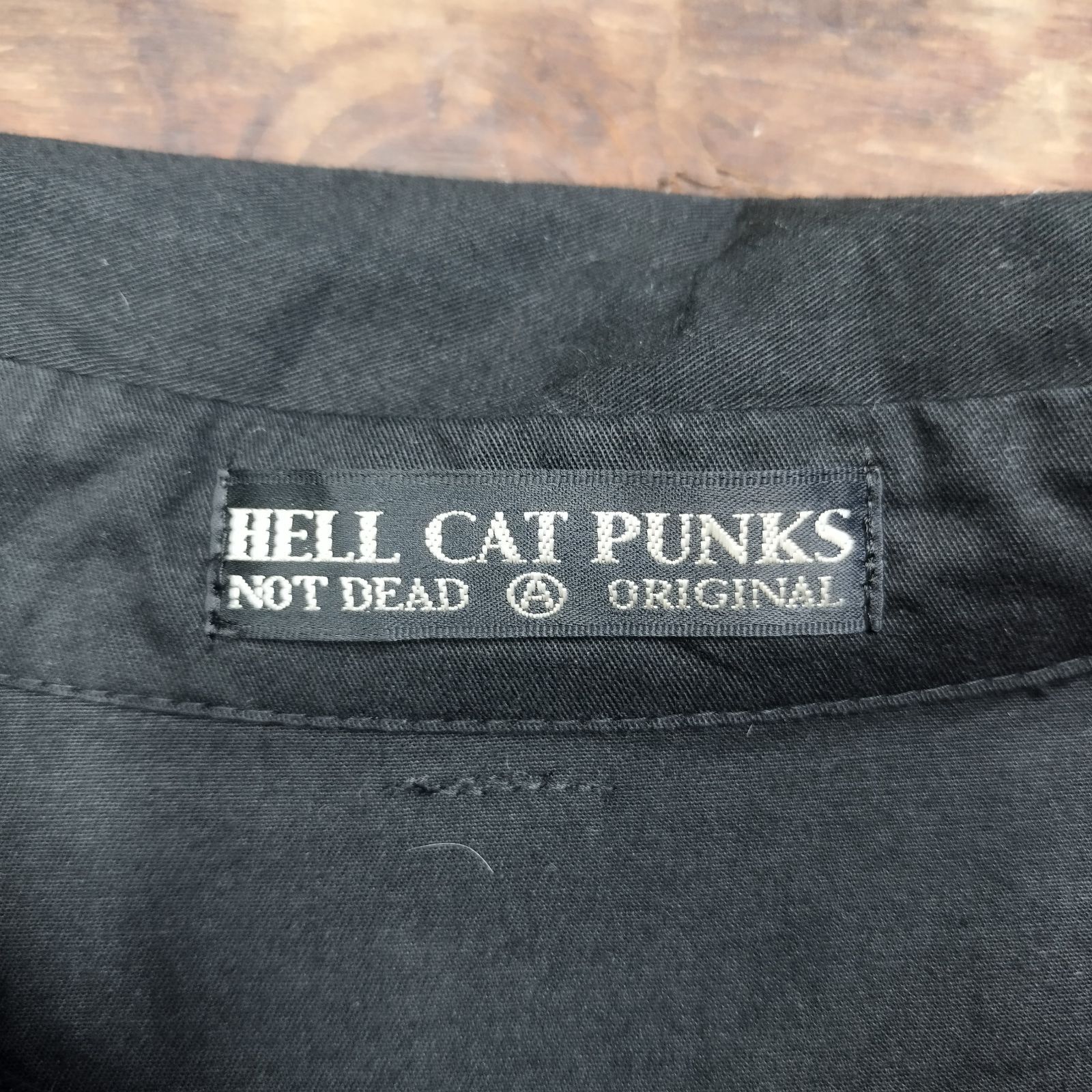 HELLCATPUNKS ヘルキャットパンクス ビッグシャツワンピース ワッペン 