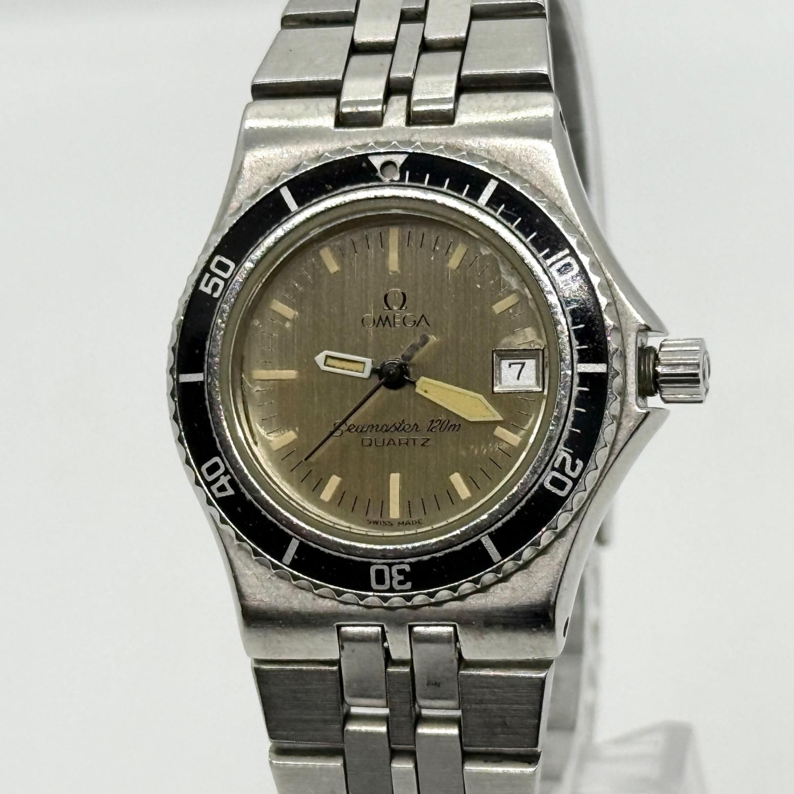 美品オメガシーマスター　レディース OMEGA オメガ SEAMASTER シーマスター 120m 596.0064 796.0858
