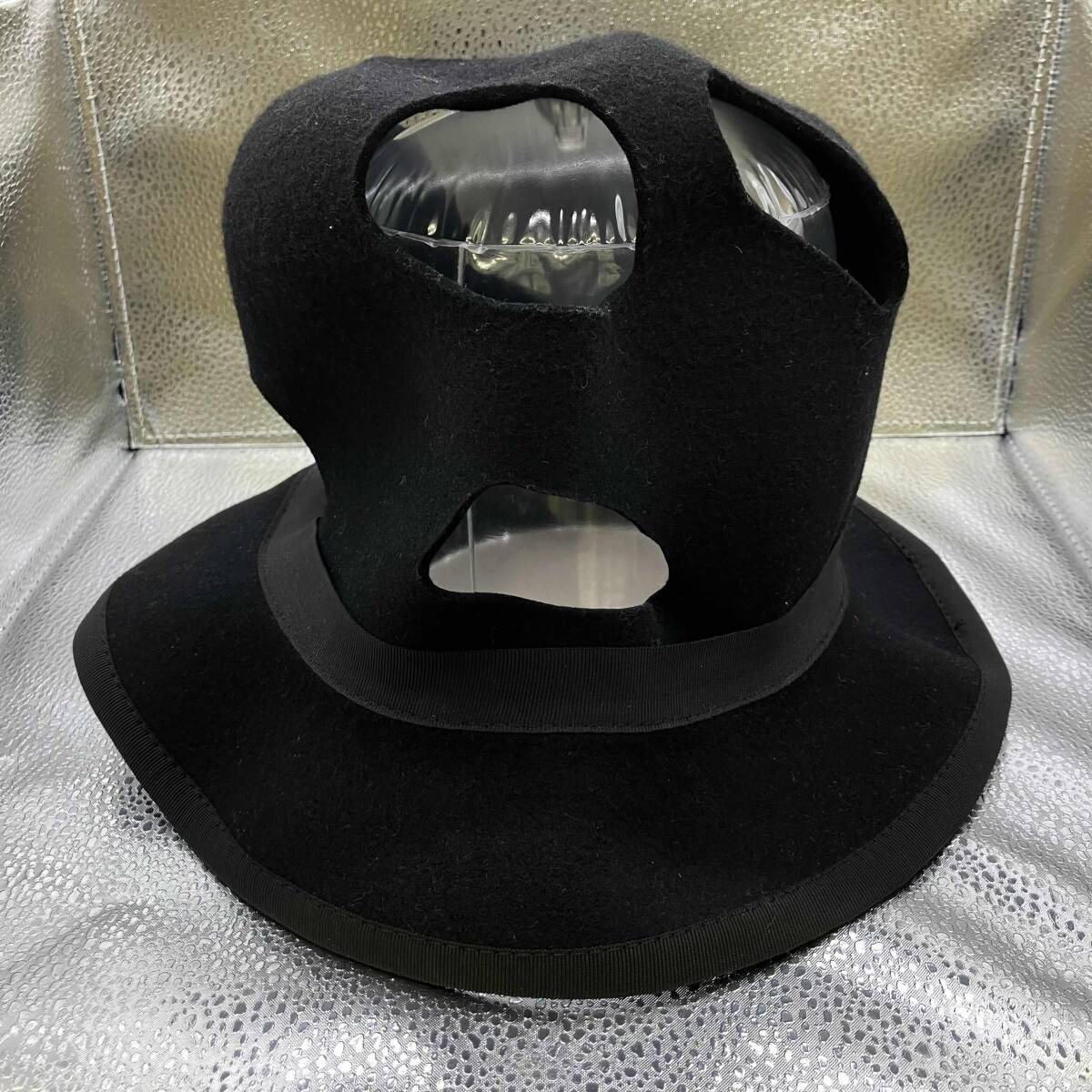 22AW COMME des GARCONS HOMME PLUS ウールハット PJ-K606 ブラック コムデギャルソン オムプリュス