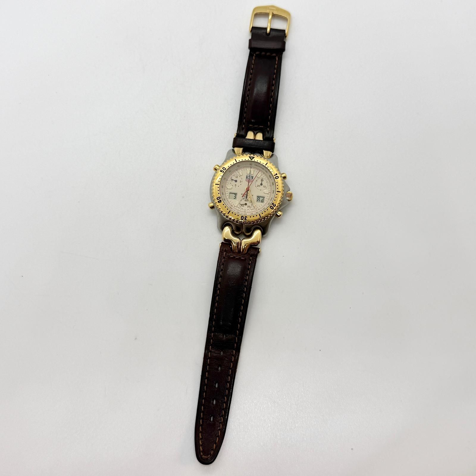 1円～ 稼働品 タグホイヤー TAG HEUER CG1123-0 セル クロノグラフ 
