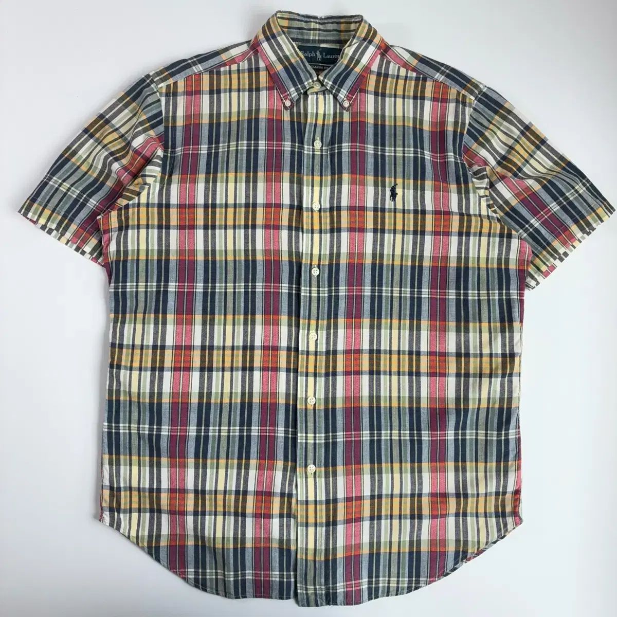 POLO ポロ ラルフローレン 刺繍 CHECK 半袖 シャツ