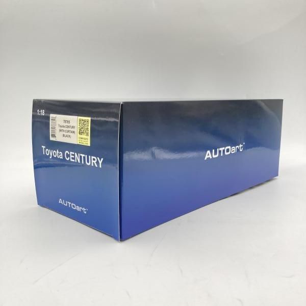 【中古】オートアート 1/18 トヨタ センチュリー WITH CURTAIN ブラック[6]