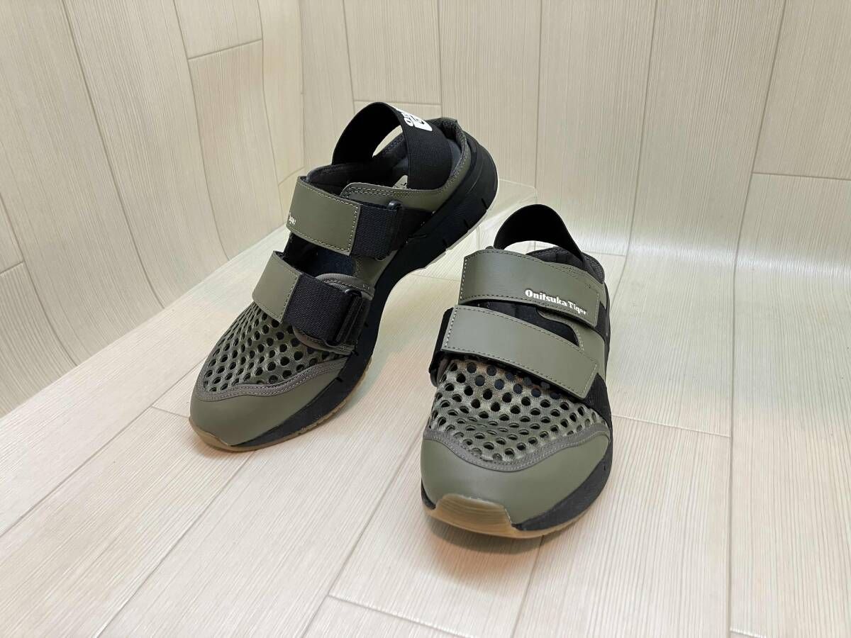 ★ Onitsuka Tiger オニツカタイガー サンダル 1183A966 メンズ サイズ25 カーキ 通年