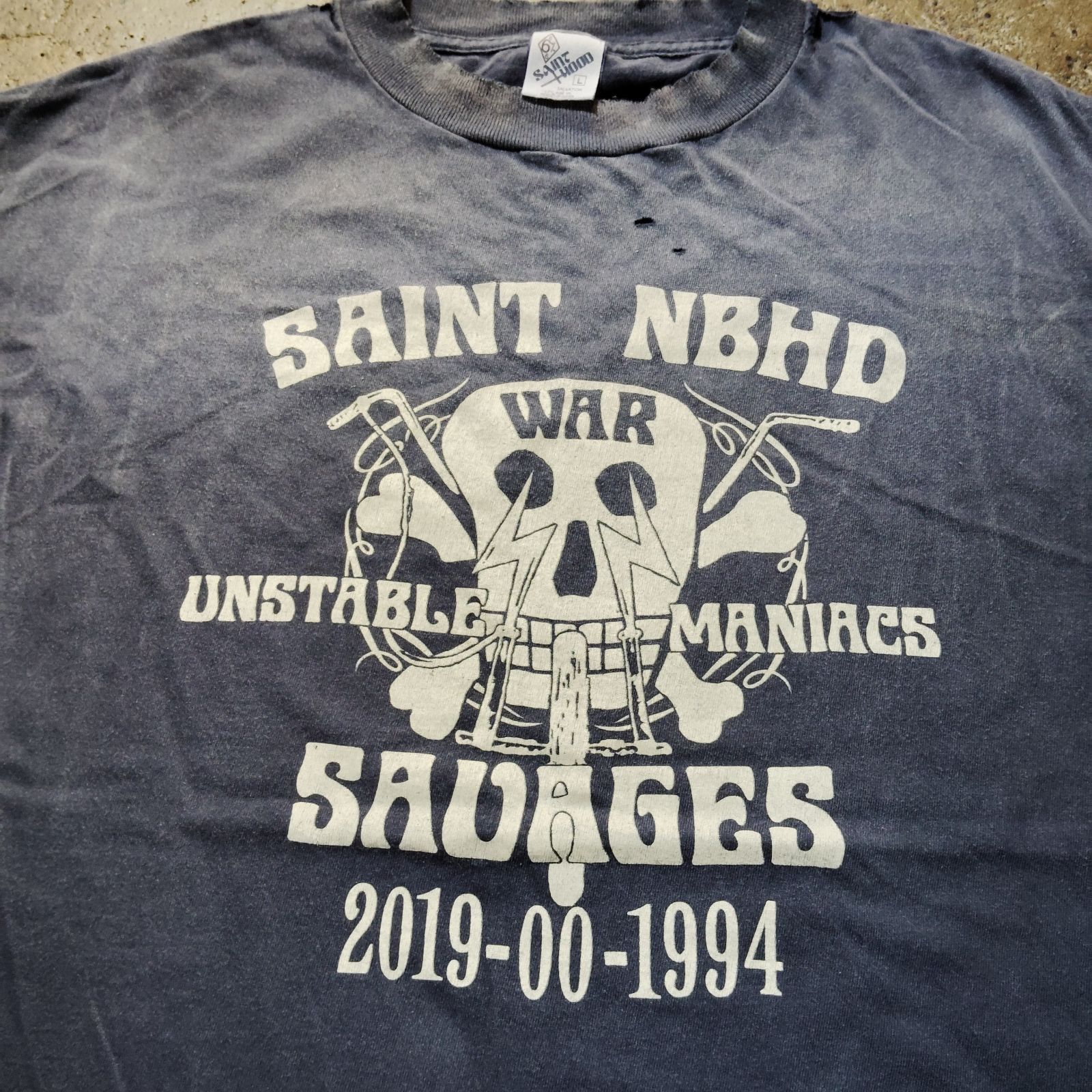 Saint Mxxxxxx × NEIGHBORHOOD 25ss NH_SS TEE / STHD. L セント