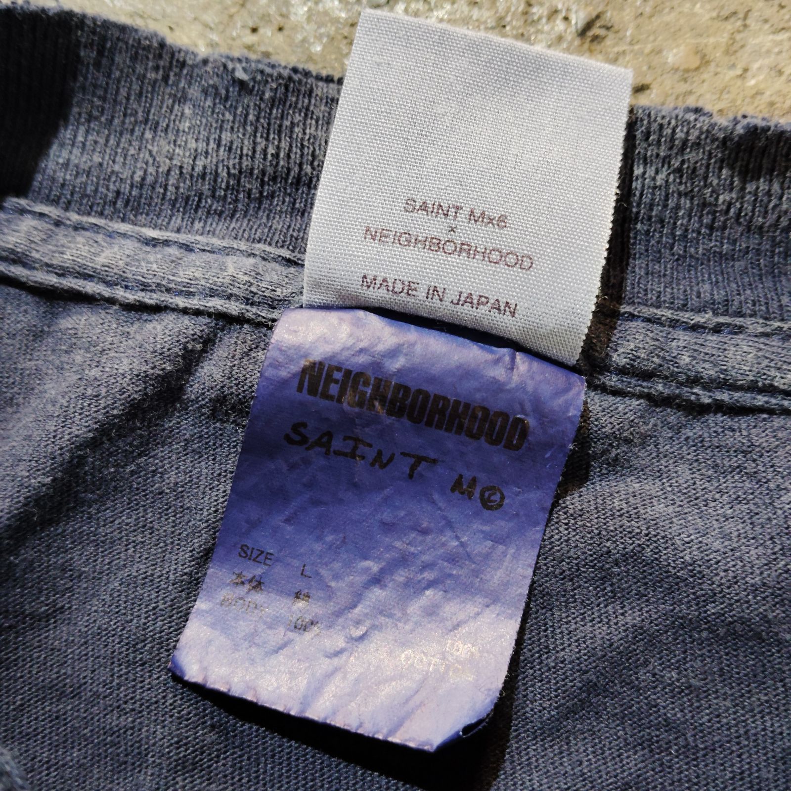 Saint Mxxxxxx × NEIGHBORHOOD 25ss NH_SS TEE / STHD. L セント 