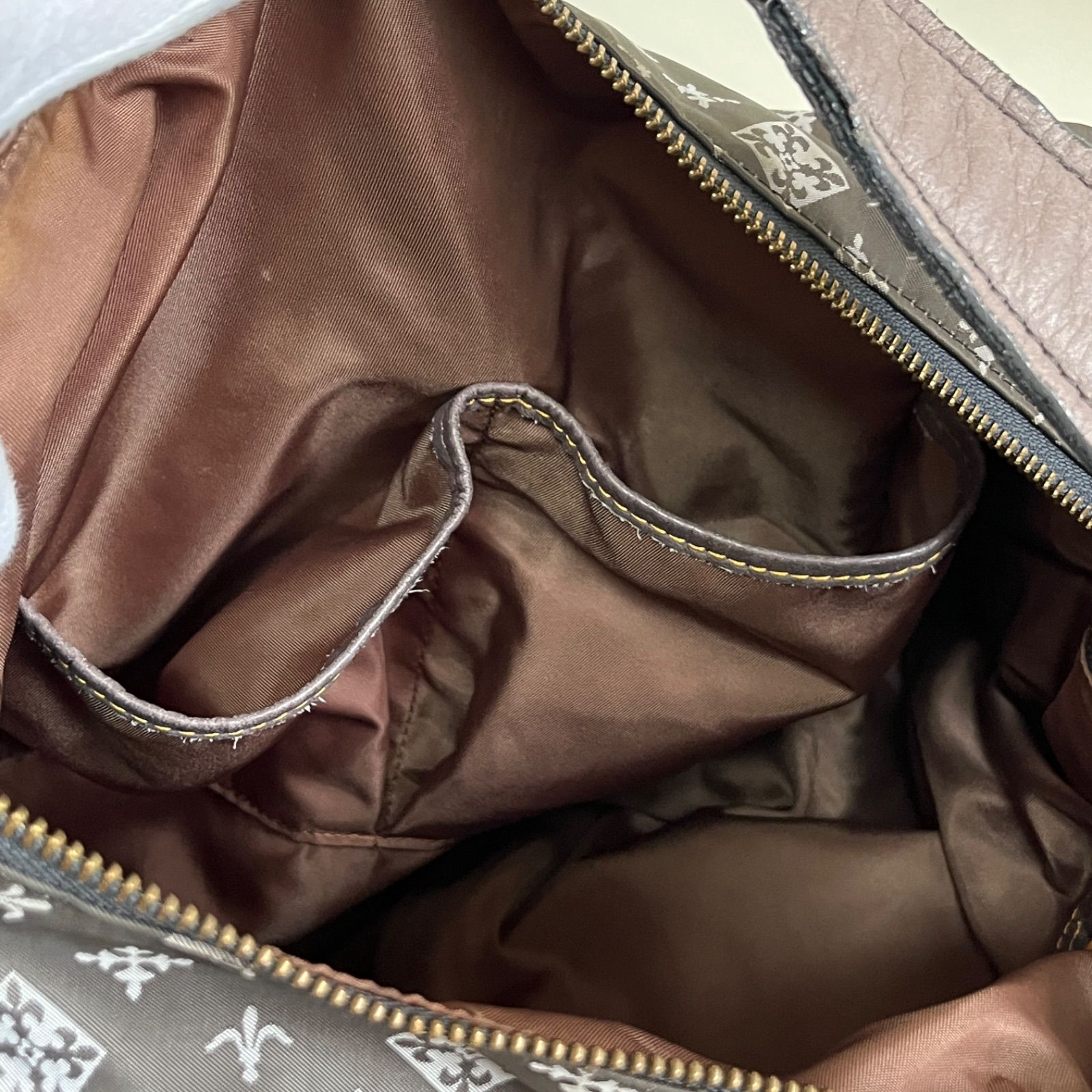 russet ラシット ワンショルダーバッグ モノグラム 総柄 グレージュ 
