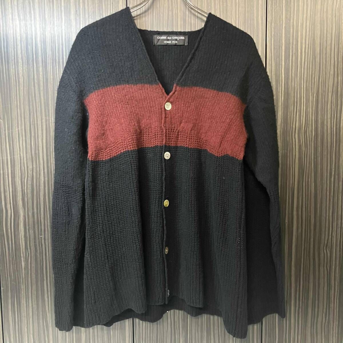 94AW COMME des GARCONS HOMME PLUS カーディガン 縮絨期 ナイロン混カーディガン PN-040030 コムデギャルソンオムプリュス