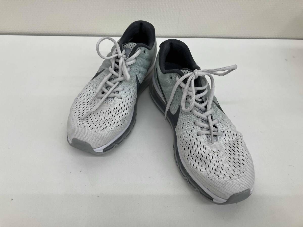 NIKE ナイキ スニーカー 849559-101 メンズ 25.5cm Air Max エア マックス 2017 ウルフ グレー ホワイト