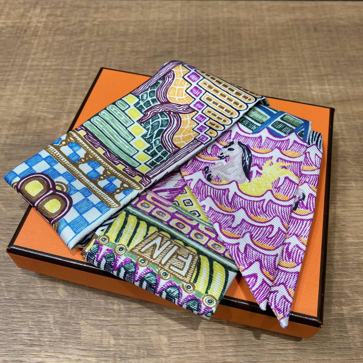 HERMES／ツイリー／SUPER SILK QUEST／エルメス／23AW／スーパーシルク