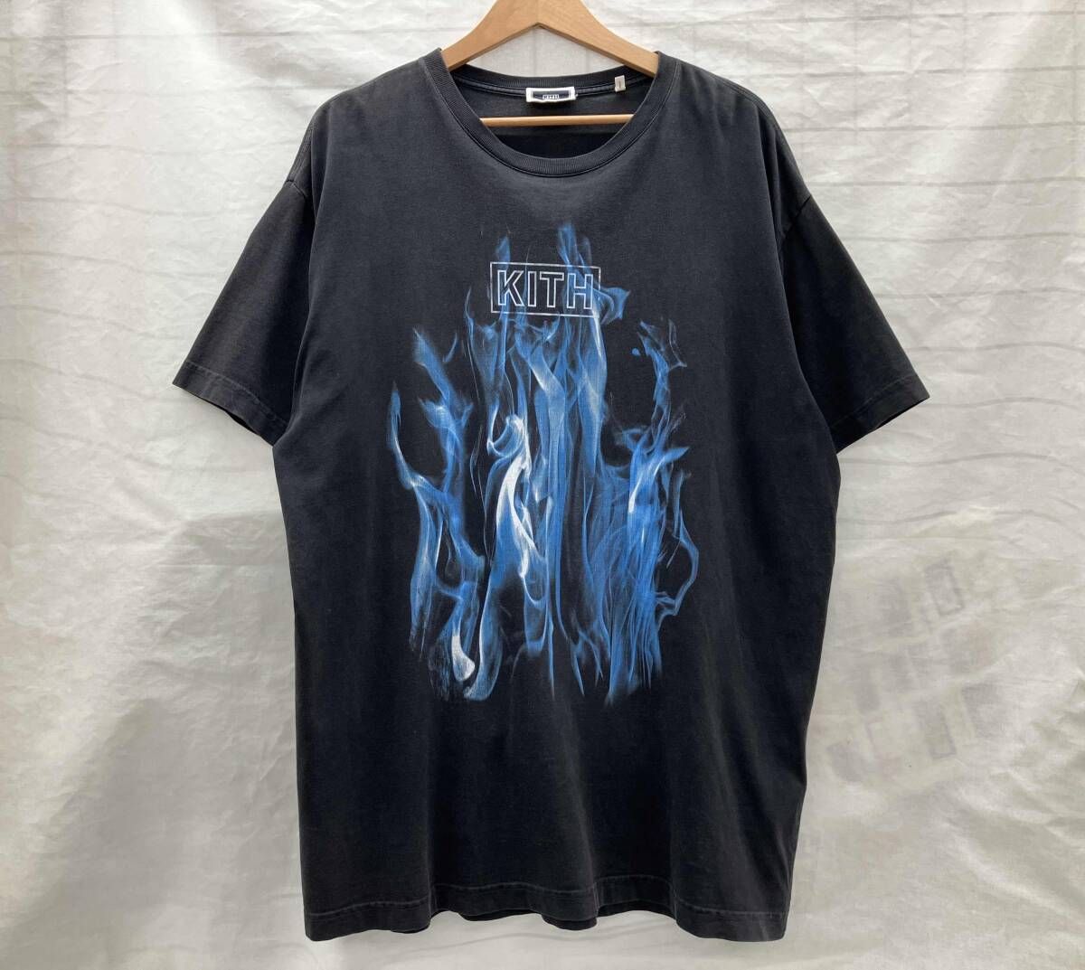 KITH キス Butane Vintage Tee プリントTシャツ ブルーフレイム サイズL ブラック