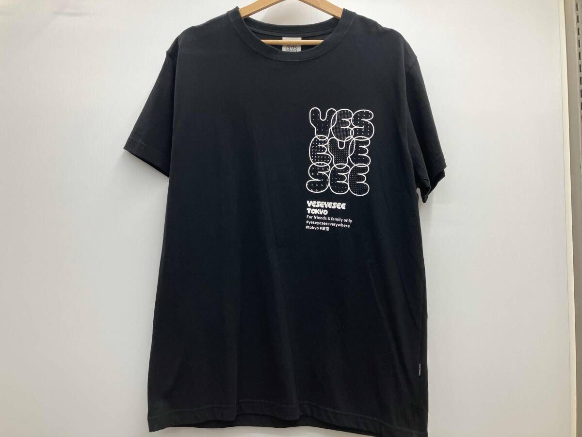 YESEYSEE イエスアイシー 半袖Tシャツ 25ss 東京POPUP ブラック