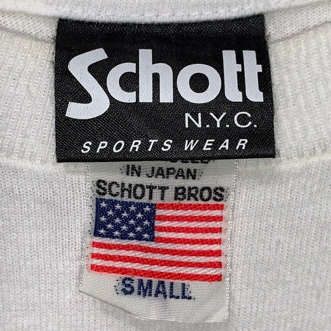 【未使用品】Schott Tシャツ 90年代 ビンテージ 中古】 Schott Tシャツ 90s vintage 90年代 半袖 カットソー トップス