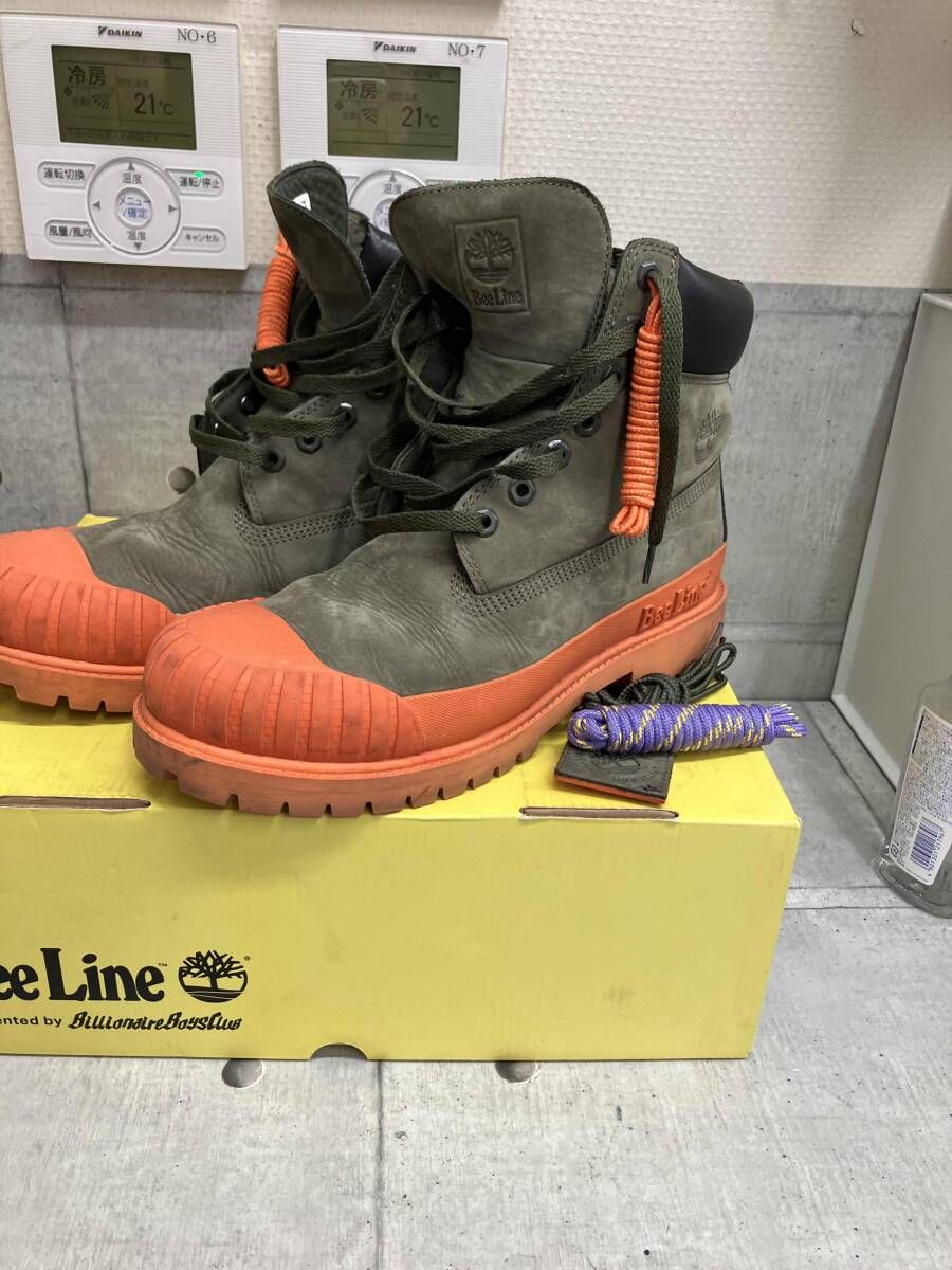 Timberland BBC BeeL ine/トレッキングブーツ/TBOASSAP 6inch オレンジカーキ 27.5cm
