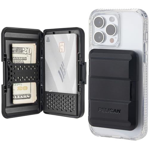 Case-Mate 【Pelican】 Magnetic Wallet & Card Holder - MagSafe 対応 iPhone の背面に装着するカードホルダー IPX4 ベビーデューティ for 14ProMax / 14Pro / 14Pluｍａ