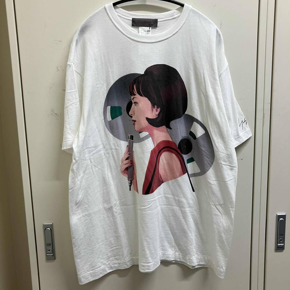 20AW YOHJI YAMAMOTO+NOIR×サイトウユウスケ　大正モダンガール プリントカットソー サイズ3 NR-T48-053 ヨウジヤマモトプールオム 15,185円