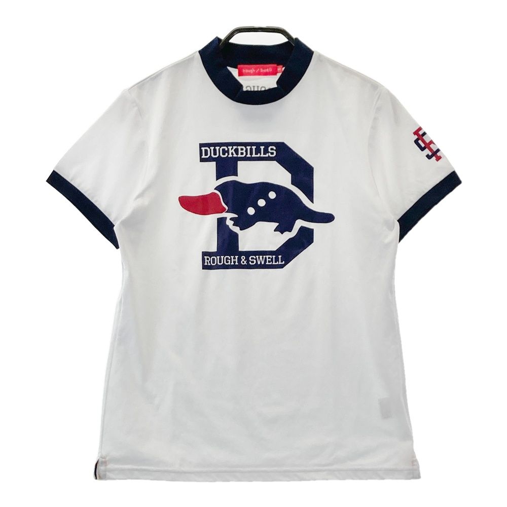 サイズ：M ROUGH&SWELL ラフアンドスウェル 2025年モデル ハイネック 半袖Tシャツ ホワイト系 [240101702346] ゴルフウェア レディース ストスト