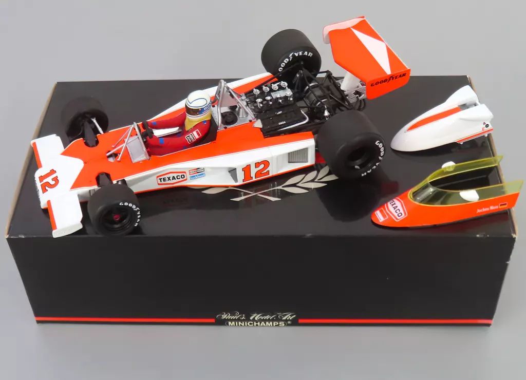 【中古】ミニカー 1/18 McLaren Ford M23 J.Mass 1976 #12(ホワイト×オレンジ) [530761812]