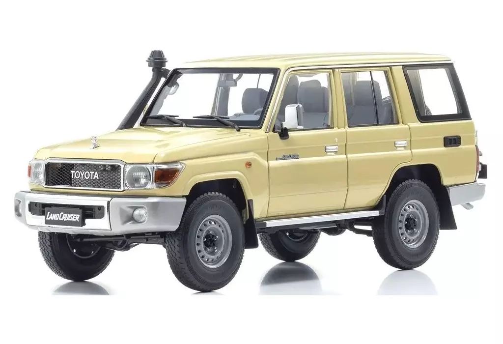 【中古】ミニカー 1/18 トヨタ ランドクルーザー 76 2017(ベージュ) [AL870102]