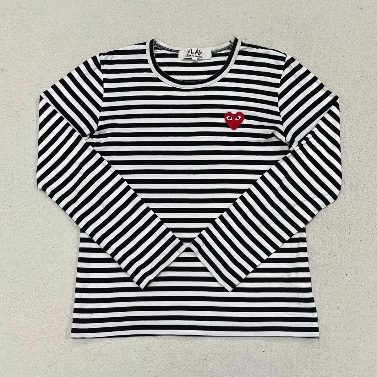 L PLAY コム・デ・ギャルソン ストライプ ロングスリーブ Tシャツ 0527-1
