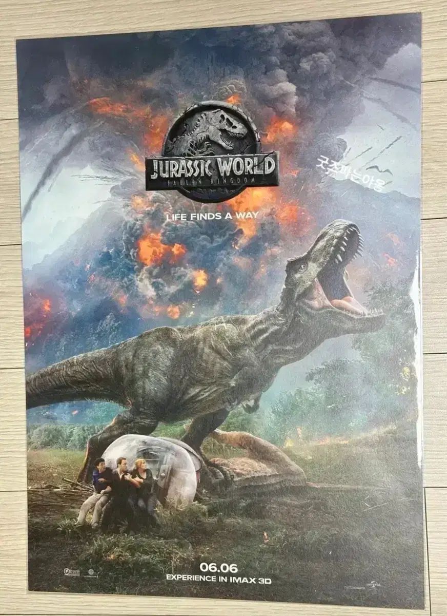 2018年 レア 限定版 映画 ジュラシック・ワールド Fallen Kingdom IMAX ポスター (A3)