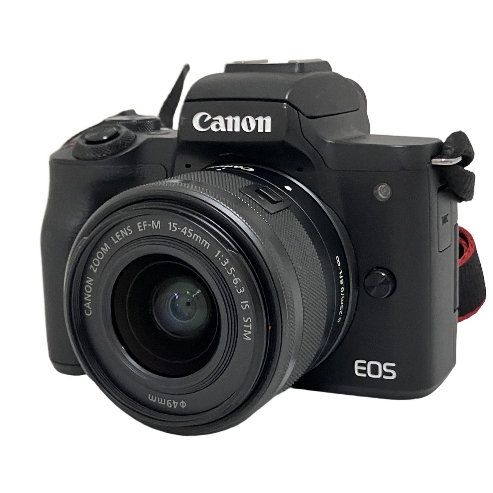Canon EOS Kiss M2 EF-M 15-45mm f3.5-6.3 IS STM ミラーレス一眼 カメラ レンズキット ブラック 中古 O11296691