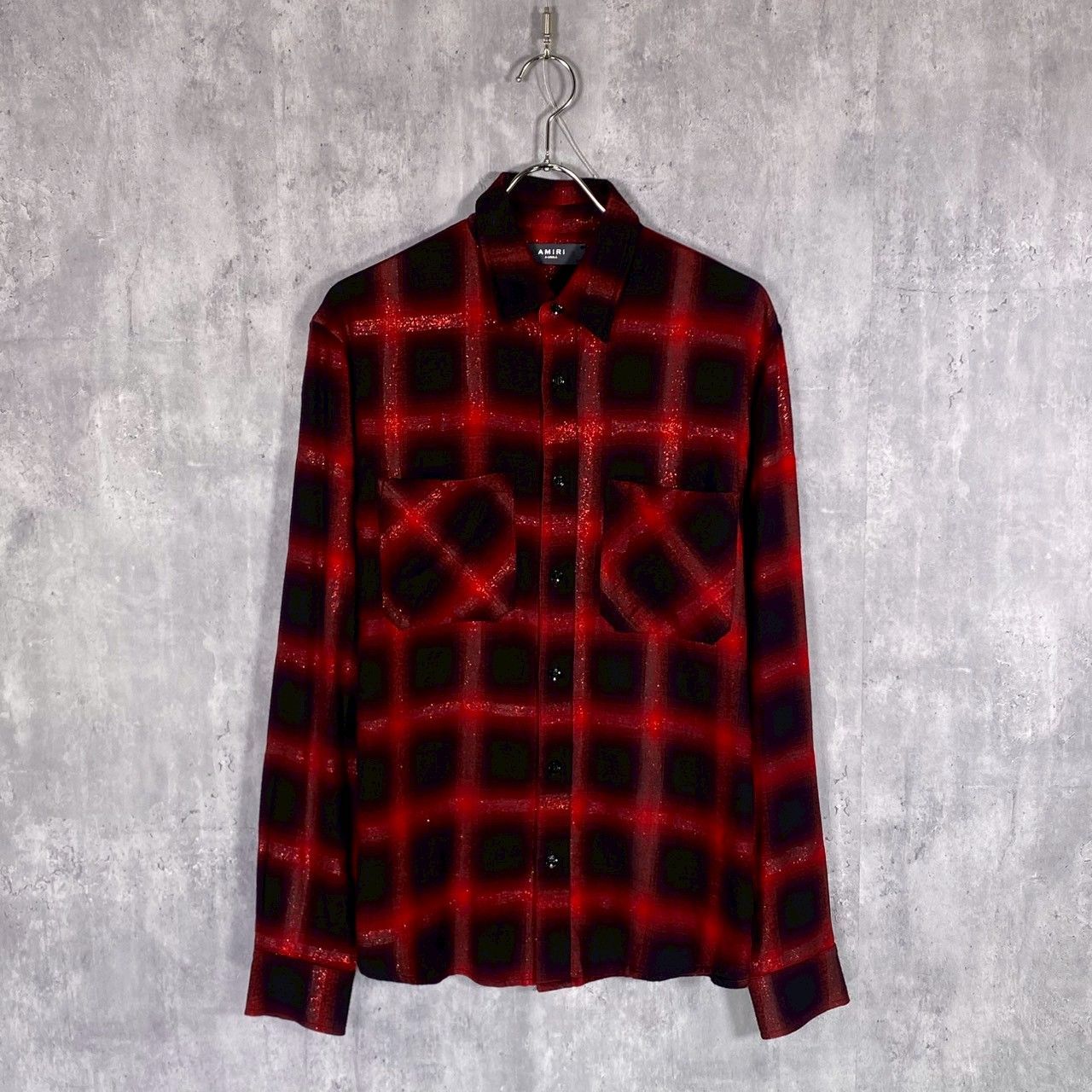 AMIRI』アミリ (XS) ラメチェックシャツ 長袖 - メルカリ