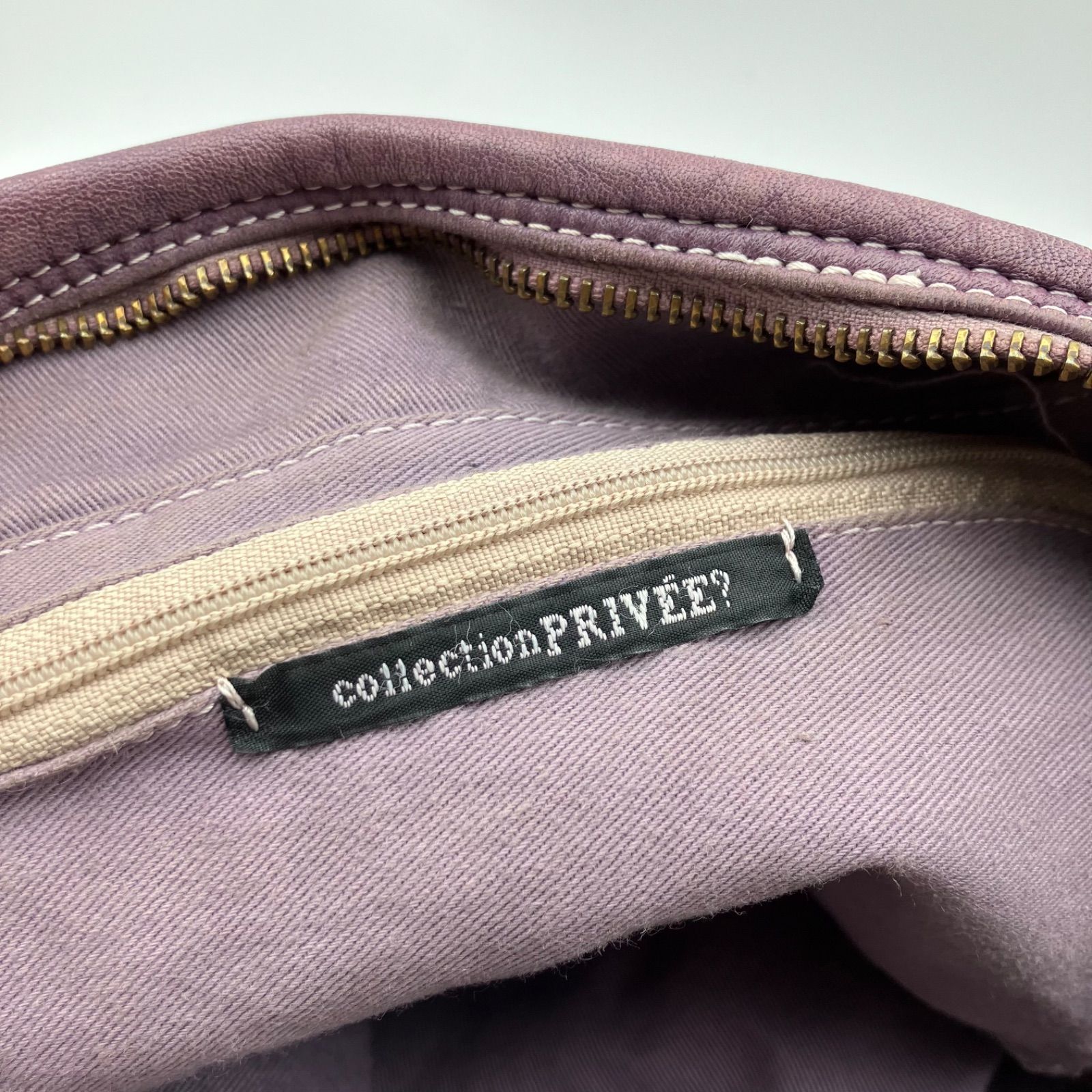 collection PRIVEE? コレクションプリヴェ レザー ショルダーバッグ 