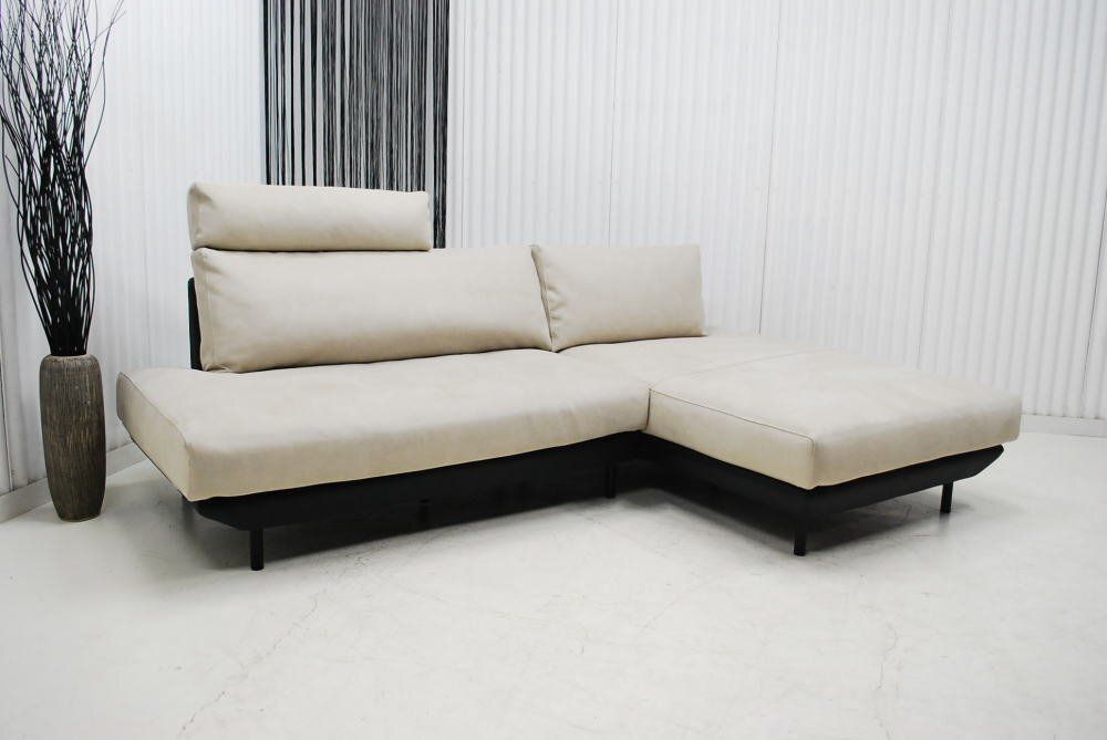 【メルカリ限定価格】シェニール生地を使用したゆったりカウチ 現品限り】カウチソファセット L型 座って左カウチ モダン ツートン