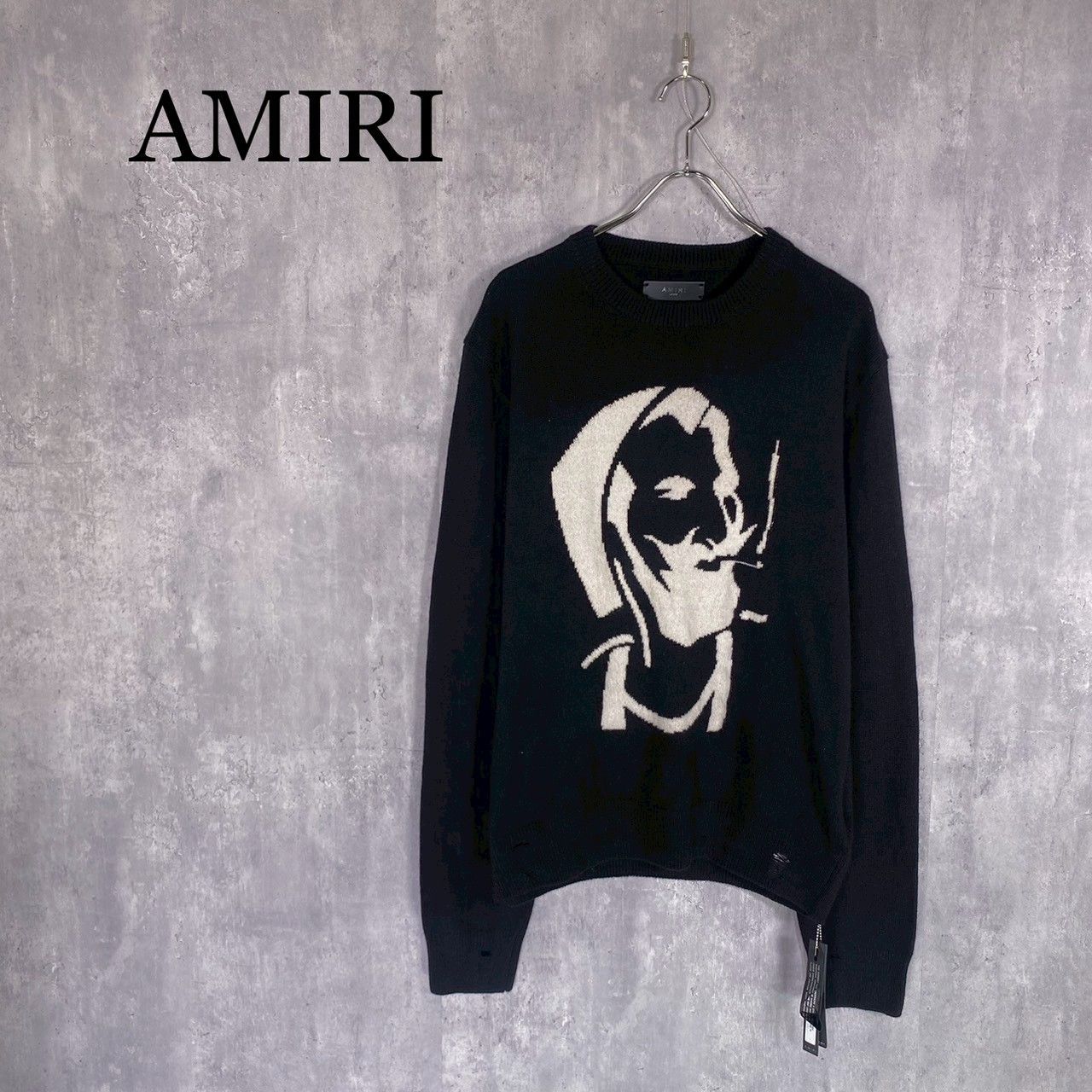 『AMIRI』アミリ (L) ジグザグクルーネックニット AMIRI』アミリ (L) ジグザグクルーネックニット - メルカリ